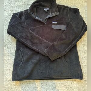 Patagonia Re-Tool Snap T Fuzzy Fleece Pullover Women’s black xl